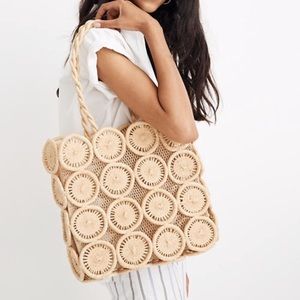 HP 🌟 Madewell The Straw Catania Tote Desert Camel